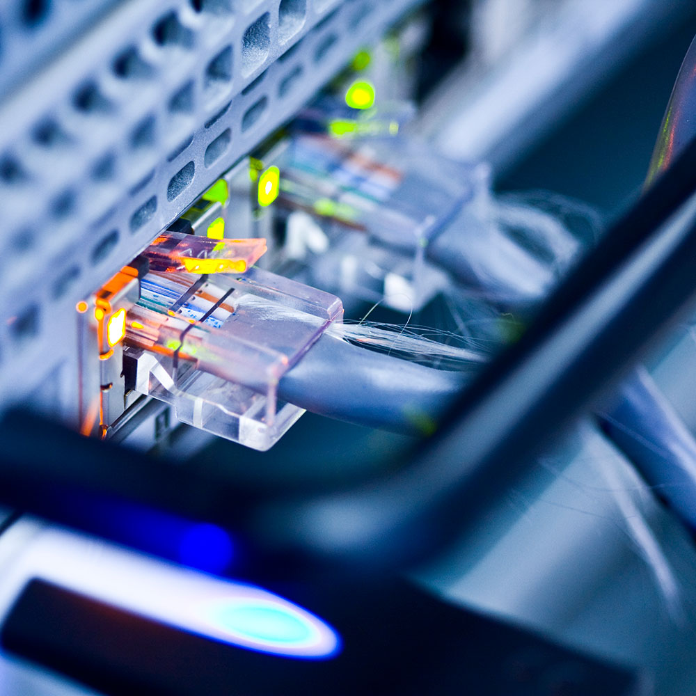 Networking using ethernet cables. ©istockphotocom by pengtianli