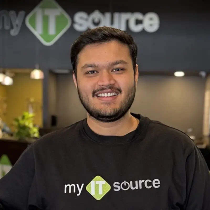 Dhru Patel, Level 1 - Service Tech, myITsource